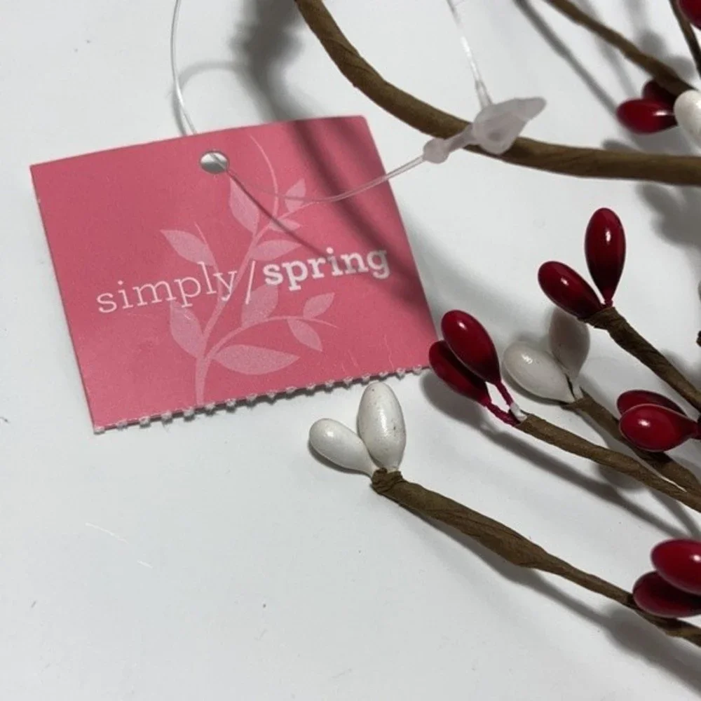 5) Floral Crafts Winter Berry Rope Twig Pliable Decorations 4 Feet